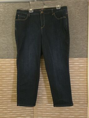 Gloria Vanderbilt Dark Blue Straight Leg Jeans